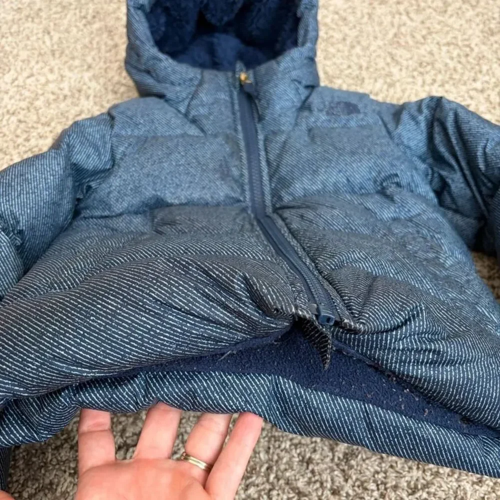 The North Face blue denim